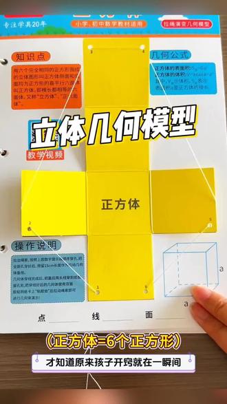 好玩的立体图形展开图教具,这套拉绳演变几何模型把小学要学的 好玩的立体图形展开图教具,这套#拉绳演变几何模型 把小学要学的数学知识,做成有意思的小机关,直观易懂,让孩子爱上数学 #立体几何#几何模型#立体几何书#好物推荐