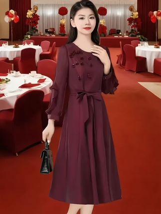 #婚庆礼服 #优雅气质 #婚礼妈妈礼服 #高级感穿搭 #新款连衣裙