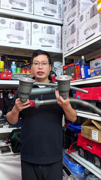 厨房洗菜盆下水管配件水槽排水管单双槽洗碗池套装防臭通用 #厨房水槽 #洗菜盆下水管 #厨房下水套装 #厨房下水管道改造 #厨房水槽下水管