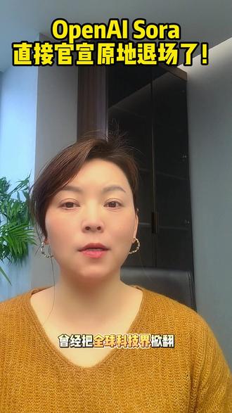 Open AI Sora官宣退场#AI #燃起来了大国重器 #零距离看懂财经