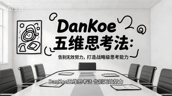Dankoe五维思考法分享 #真理之拳 #思考