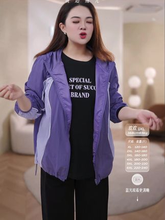 休闲运动风连帽外套 酷飒有型 可调节抽绳下摆收放自由 宽松显瘦#秋季外套#运动风穿搭 #大码女装 #休闲穿搭 #外套分享