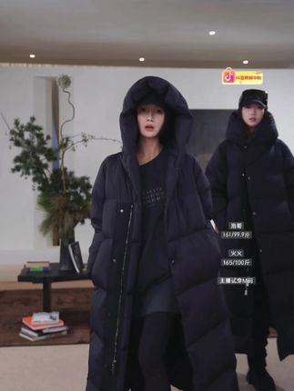 AP洛哥54006RE【冬日暖阳】匈牙利进口95白鹅绒连帽保暖加长羽绒服#强烈推荐 #今天穿什么 #韩系穿搭 #穿搭分享 #每日分享