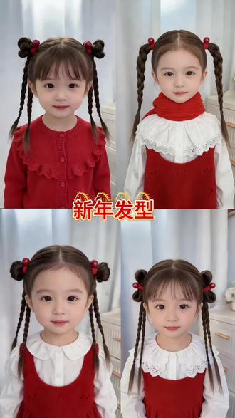 新年四款发型 #编发教程
