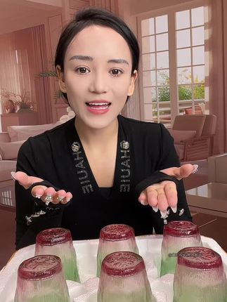 #藏族姑娘 #渐变色 #高颜值 #玻璃杯