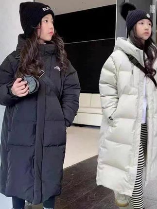 #女童冬季加长棉衣款中大童女孩韩版长款棉袄儿童加绒加厚外套 #女中大童加厚长款外套 @DOU+小助手 @抖音小助手