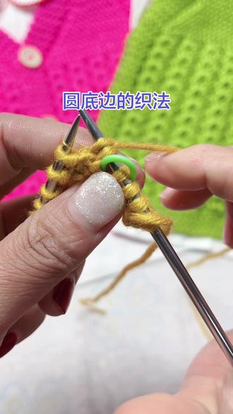 #上热门 水草花圆角底边引反教程#手工 #手工编织零基础教学 #马甲穿搭