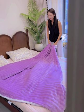 冬天省米神器 浪莎毛毯#毛毯 #好物推荐 #柔软亲肤