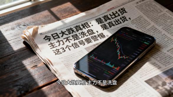 今日大跌真相:主力不是洗盘,是真出货,这 3 个信号要警惕 #股票 #行情分析 #金融 #投资 #股票分析