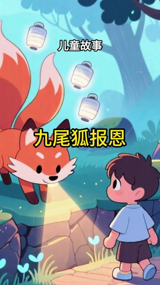 《九尾狐报恩》 宝宝睡前小故事,小动物报恩 #九尾狐报恩 #儿童启蒙早教益智动画片