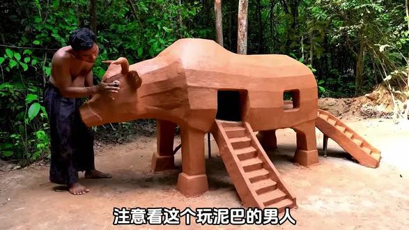 【奇妙!铲子哥用硬核技术,手搓迷你别墅】