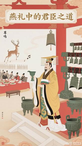 《礼.礼记.燕义》
主要阐述古代诸侯举行燕礼(宴饮之礼)的礼仪制度、意义及其体现的君臣伦理关系。以下是该篇的核心内容解析:
一、燕礼的起源与性质
源于君臣之义《燕义》开篇指出,燕礼是“君臣相与尽志于饮”的仪式,旨在通过宴饮活动强化君臣之间的恩义与和睦。
区别于其他礼仪与严肃的朝聘、祭祀之礼不同,燕礼更注重“欢欣和乐”的氛围,但仍需遵循礼法,避免放纵失序。
二、燕礼的仪节与规范
席位安排
君主设席于阼阶(东阶),象征主位;臣子按爵位高低依次就座,体现尊卑有序。
宾主献酬(相互敬酒)的流程严格遵循“君献臣,臣酢君”的礼节,彰显君尊臣卑。
音乐与歌舞
宴饮中演奏《鹿鸣》《四牡》等诗乐,既烘托气氛,也暗含教化意义(如《鹿鸣》喻招贤纳士)。
饮酒的节制
虽为宴乐,但强调“酒以成礼,不以淫酗”,君主通过控制饮酒节奏,引导礼仪有序进行。
三、燕礼的政治意义
明君臣之位通过席位、献酬等仪式,强化等级秩序,使“臣莫敢逾节而行”。
通上下之情在严肃的朝会之外,燕礼为君臣提供相对轻松的交流场合,促进情感沟通,增强凝聚力。
励臣下之忠君主以宴饮示恩,臣子感念而尽忠,形成“上惠下忠”的良性互动。
四、与《周礼》《仪礼》的关联
《燕义》常与《仪礼·燕礼》对照阅读,后者详细记载燕礼的具体流程,而《燕义》则侧重阐释其背后的礼治思想。此外,文中部分内容与《周礼》关于宴饮职官(如膳夫、酒正)的记载相呼应。
经典选段与释义
《燕义》:“诸侯燕礼之义,君立阼阶之东南,南乡尔卿、大夫,皆少进,定位也。君席阼阶之上,居主位也。君独升立席上,西面特立,莫敢适之义也。”
释义:君主站在阼阶东南,面朝南揖请卿、大夫入席,众人稍向前就位。君主独坐于阼阶之上,象征主位独尊,无人能与君主匹敌,体现“莫敢适(敌)”的威严。
现实意义
《燕义》反映了先秦儒家“礼以载道”的思想,强调礼仪不仅是形式,更是维护社会秩序、调和人际关系的工具。其对“和谐而有节”的宴饮文化的阐述,对后世宫廷宴飨、乃至现代社交礼仪均有深远影响。