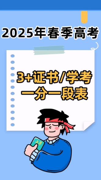 2025年广东春季高考(3+证书/学考)一分一段表出炉‼️
✅2025年3+证书高职高考考试人数有20.3万,招生计划11.7万‼️
👉过省控线(120分)人数有186466人‼️其中过本科线(260分)人数45415人❗️还有2万多人无法填报志愿!需等待补录❗️
✅2025年学考考试人数有42.7万人左右,招生计划约14.8万个‼️
👉过省控线(190分)人数有373103人❗️还有近4万多人无法填报志愿!需等待补录。
⚠️达到省控线仅仅是起点,科学填报才是决胜关键‼️㊗️各位考生都能成功上岸心怡院校
#春季高考 #一分一段表 #广东高职高考 #广东学考 #2025高考