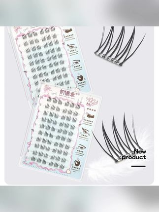 推荐 #上睫毛 #假睫毛 #免胶水假睫毛 #免胶睫毛 #初遇季假睫毛 初遇季免胶7-9mm短款女团清透自然韩妆根根柔软毛流感上睫毛