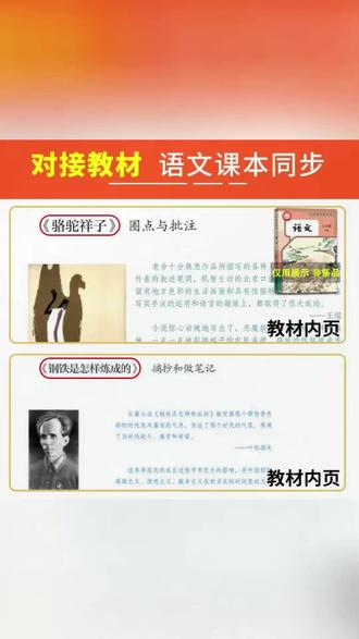 骆驼祥子钢铁是怎样炼成的人教版七年级下册必读课外书完整版名著#七年级课外书 #名著阅读 #骆驼祥子 #钢铁是怎样炼成的 #人教版书籍