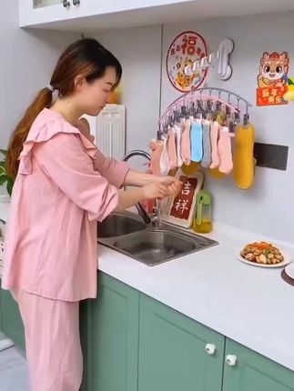 #袜子晾晒夹子, 很实用,各种小物件都可以晾晒,不锈钢材质结实耐用,不怕掉落#居家好物 #晾衣架 #袜子晾晒架 #便携式晾晒夹