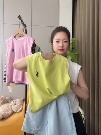 无袖纯棉刺绣T恤全码断¥9.9赶紧来抢##夏季穿搭 #夏天该有的样子 #今天穿什么 #夏日穿搭 #
