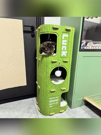猫窝多层四季通用猫爬架猫树一体抓板封闭猫屋猫咪树洞家用双层#猫爬架 #猫爬架推荐 #猫爬树  #猫窝 #猫窝推荐