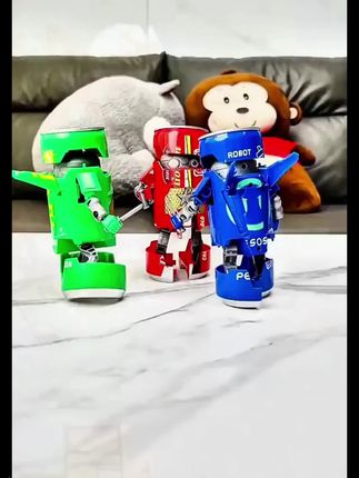 汽水变形机器人#儿童玩具 #变形玩具 #机器人 #益智玩具#汽水