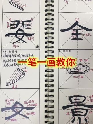 一笔一划教你还愁学不会吗?