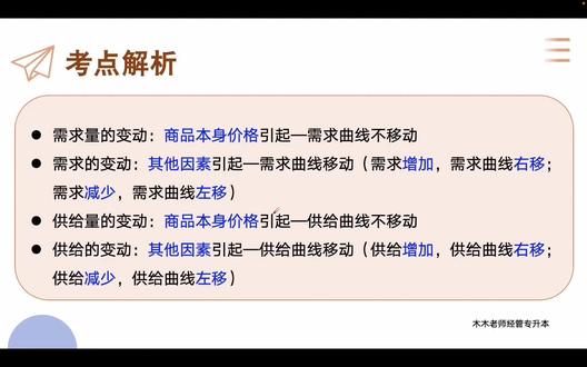 跟木木老师刷真题|需求基础考点拆解(2)📚 第二部分来啦~#福建经管专升本 #福建专升本经管类 #福建专升本 #木木老师经管专升本