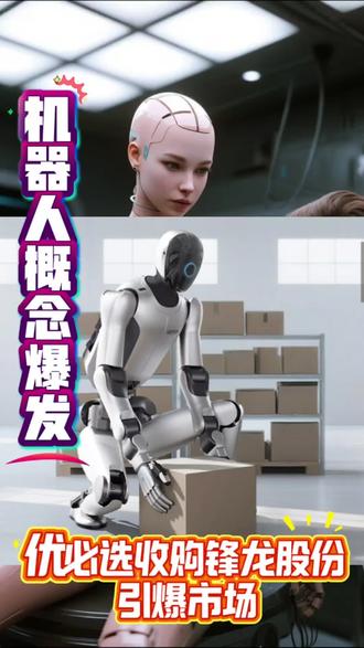 #优必选机器人 优必选收购锋龙股份43%股份#机器人 #涨知识 #股市
