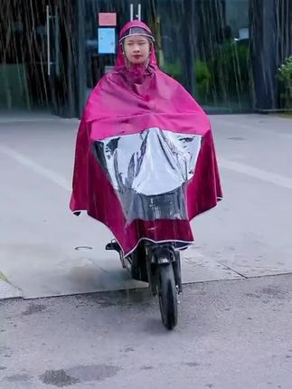 #雨衣#雨衣推荐 #长款雨衣防暴雨 #长款雨衣双帽檐 @DOU+小助手