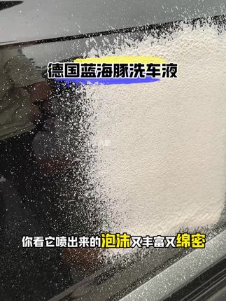 自己洗车总是怕洗不好,那是你没用对产品,这款德国配方的蓝海豚洗车液,泡沫丰富绵密,去污效果还特别好。#汽车好物 #洗车液水蜡 #蓝海豚洗车液 #自己洗车省钱