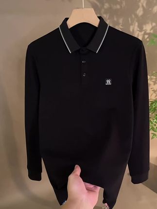 秋冬新款上新长袖polo衫#穿出高级感 #品质男装 #polo衫穿搭 #长袖polo衫