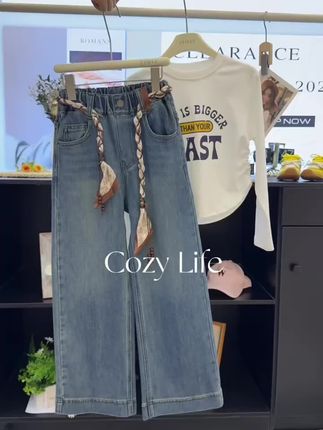 #牛仔裤 #加绒牛仔裤 #显高显瘦显腿长 #百搭神裤 #潮童穿搭