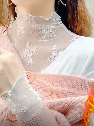 百搭加绒蕾丝打底衫 #蕾丝打底衫##百搭蕾丝打底衫 #加绒蕾丝打底衫 #打底衫 #洋气打底衫