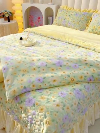 铺上就不想换下来的牛奶绒床盖四件套,平整服帖又保暖,不跑床不滑床,真的是太好用了,冬天有它就够了!#牛奶绒四件套 #加厚款牛奶绒四件套 #面料柔软舒适 #家纺床上用品