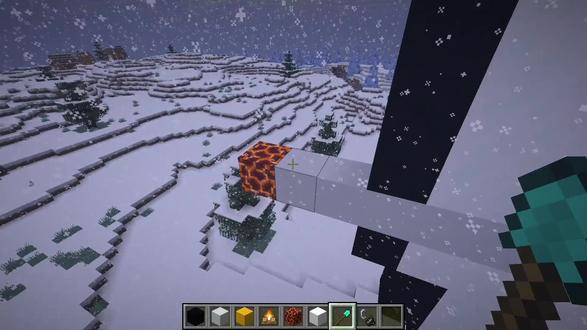 在夜半三更过天桥#我的世界像素画 #我的世界建筑