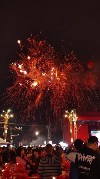 正月二十二陇头烟花秀#烟花秀