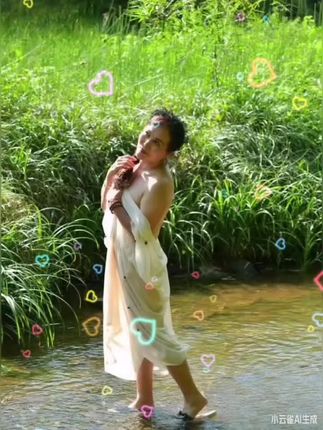 🌿☘️🍀溪水潺潺,绿意盎然,仿佛步入了秋日的梦境。🌿 每一步都踩在自然的诗行里💗💗!亲友们周末愉快🌹🌹🌹😘😘😘