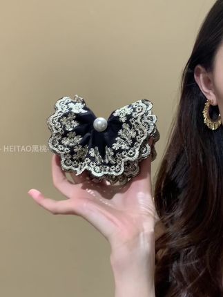 🖤哇塞 好漂亮的复古宫廷风香蕉夹~ #头饰发饰 #美出高级感 #香蕉夹 #发夹 #小香风