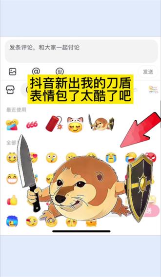 抖音新出我的刀盾表情包了太酷了#剪映#我的刀盾