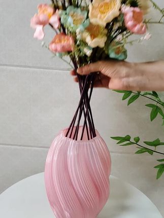 大号简约麦芽糖家居玻璃花瓶大号插花鲜花仿真花器客厅餐桌摆件#花瓶#玻璃花瓶 #麦芽糖花瓶