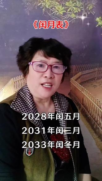 #闰月 #2028年闰五月,2031年闰3月。2033年闰冬月,2036年闰6月。注意,2039年闰5月。#生活感悟 #上热门🔥 @抖加🔥上热门🔥dou+🔥热点宝 @DOU+小助手
