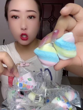 拍2单多送10袋很合适 冻干棉花糖嘎嘣脆 #冻干棉花糖