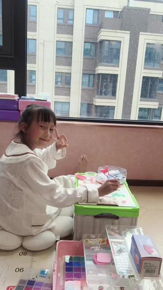#记录孩子的点点滴滴 #手工 #拼豆 #缝纫日常 #热门 拼豆女孩&巧手妈妈