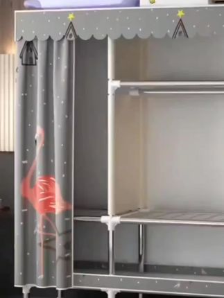 #简易衣柜 #钢管衣柜 #出租屋衣柜 #衣柜