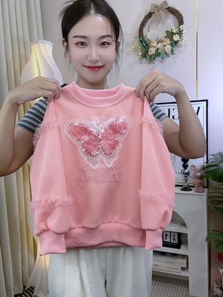 #甜美穿搭 #生女儿就要这样穿 #卫衣穿搭 #女童穿搭 #百搭上衣 女童卫衣春装2025新款洋气儿童百搭韩版卡通套头衫女孩休闲打底衫