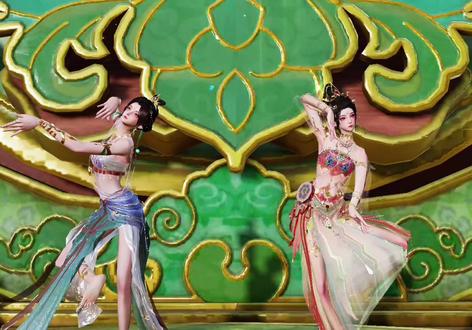 敦煌飞天舞太美了#和平精英丝路贺新春