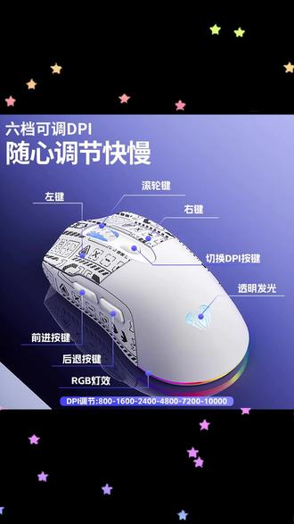 游戏鼠标 狼蛛SC525无线游戏鼠标三模蓝牙2.4g电竞游戏笔记本台式电脑办公#台式电脑鼠标 #24g鼠标 #电脑配件 #三模蓝牙鼠标 #狼蛛鼠标