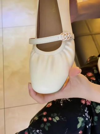 法式玛丽珍方跟裙子百搭小单鞋单鞋女春季复古软底夏季温柔鞋子#好穿又好搭 #软底软面 #单鞋 #百搭鞋子 #养鱼日记