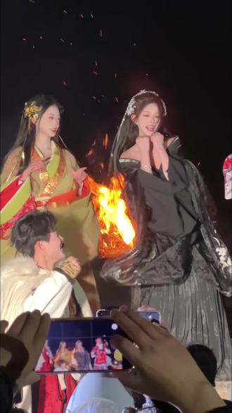 嗲分揺现场教学 #嗲分 #大大阮迪慧 #尼山鲁源村 #花火鲁源回村过年