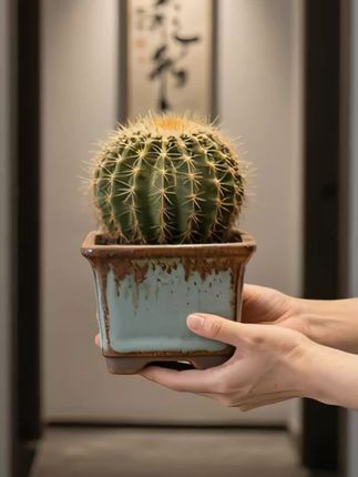 金琥仙人球办公桌面绿植仙人掌多肉植物花卉盆栽室内外防辐射金虎#室内绿植 #好物推荐🔥 #高端大气 #绿植 #仙人球