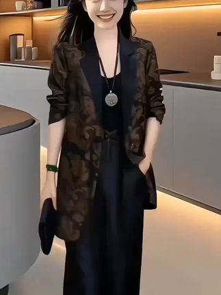 #新中式国风复古套装2025秋季新款贵夫人气质减龄西