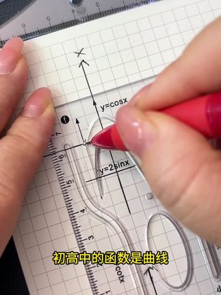 【8件套】多功能函数绘图尺小学初中高中数学立体图形画图必备便携#好物推荐🔥
